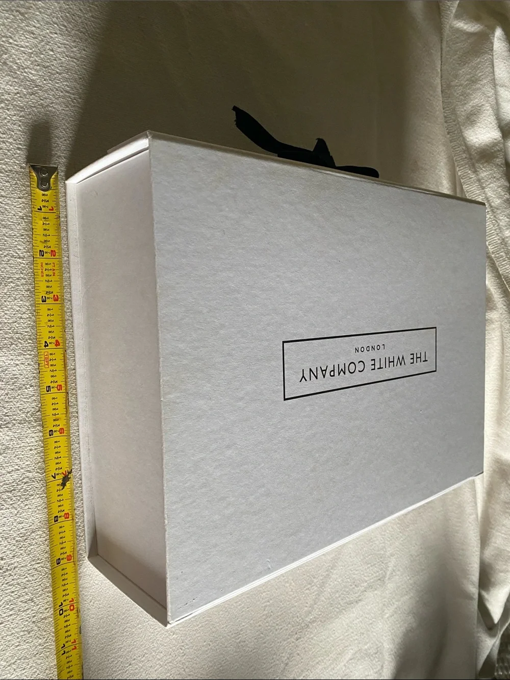 The White Company Gift Box with black bow Box Only